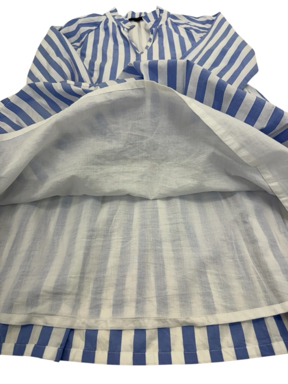 J. Crew Tiered Striped Dress XS Blue/White - Picture 13 of 16
